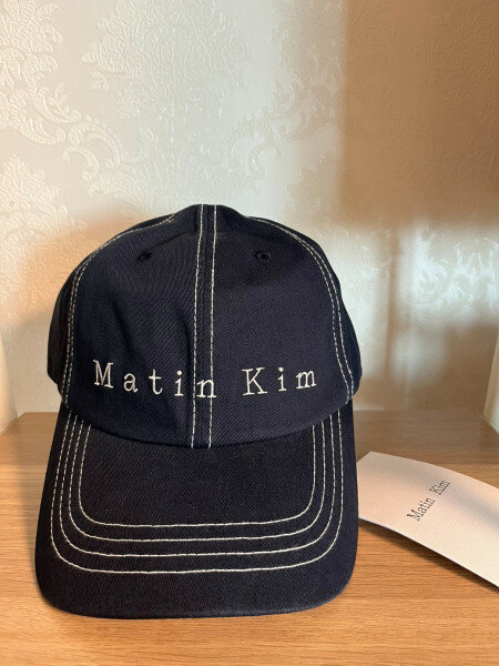 キャップ [MATINKIM]matin stitch ball cap in navy MATIN STITCH BALL CAP IN NAVY - MATINKIM
