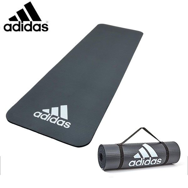 アディダス adidas ストレッチ フィットネスマット 10mm グレー ヨガ ピラティス プロアバンセ ADMT-11015GR
