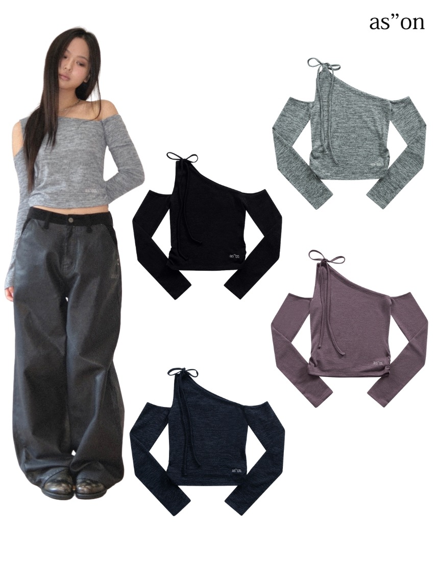 韓国限定 韓国人気 SNS流行 ファッショントレンド トップス Tシャツ Logo MUSE CUT-OUT TEE (4色)