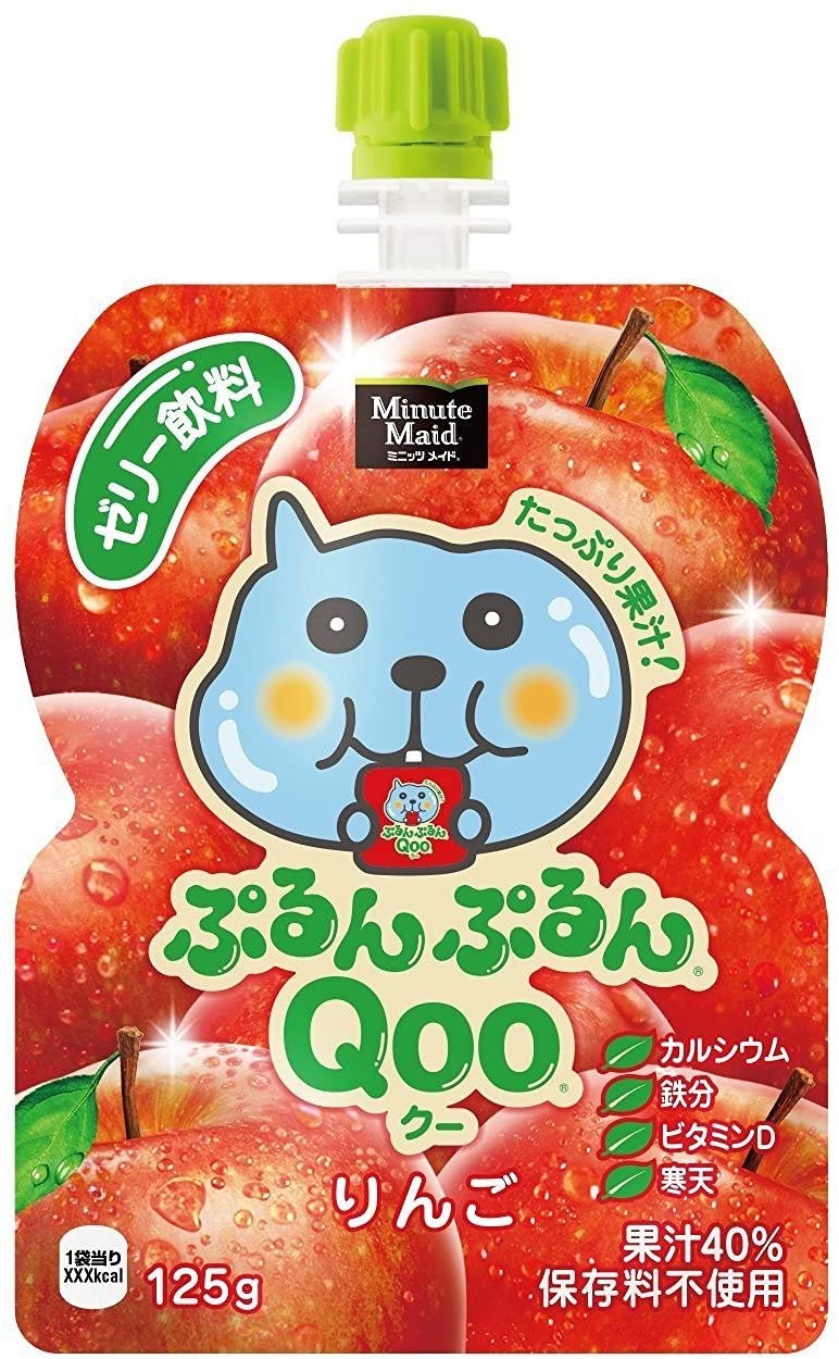 (30個セット) ミニッツメイド ぷるんぷるん Qoo クー りんご ゼリー飲料 パウチ 125g30袋 コカコーラ コカコーラ