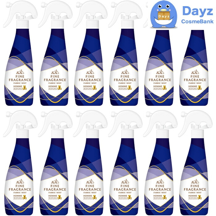 ファーファ ファインフレグランス ファブリックミスト オム 本体　300mL　12点セット　消臭除菌フレグランススプレー　　クリスタルムスクの香り　　芳香剤 消臭剤 除菌 フレグランススプレー