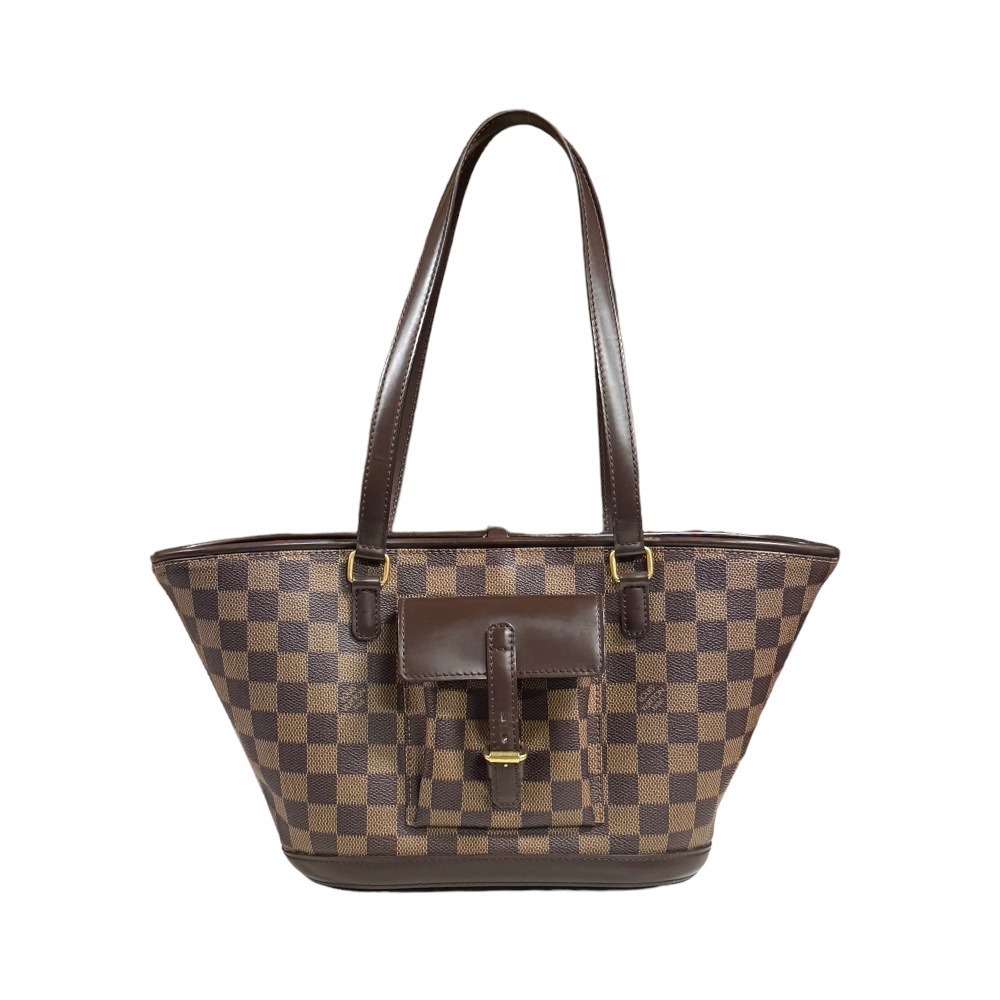 ルイヴィトン マノスクPM ダミエ ショルダーバッグ ダミエキャンバス N51121 ブラウン LOUIS VUITTON 中古