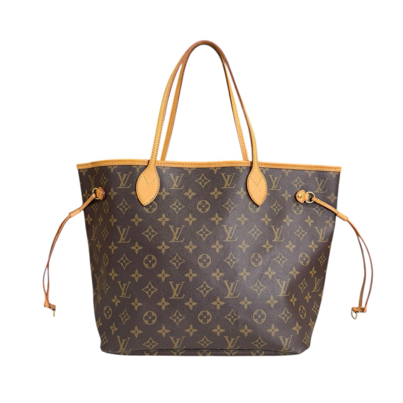 ルイヴィトン ネヴァーフルMM モノグラム トートバッグ モノグラムキャンバス M40156 ブラウン LOUIS VUITTON 中古