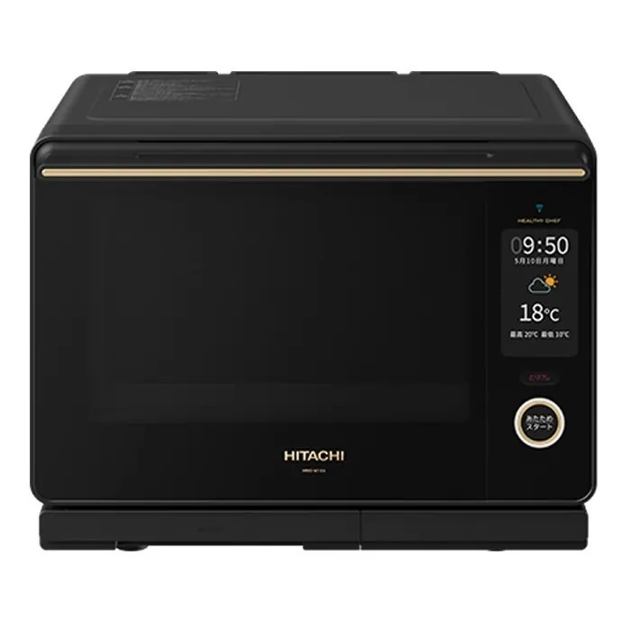 30L 過熱水蒸気オーブンレンジ ヘルシーシェフ MRO-W10A-K フロストブラック