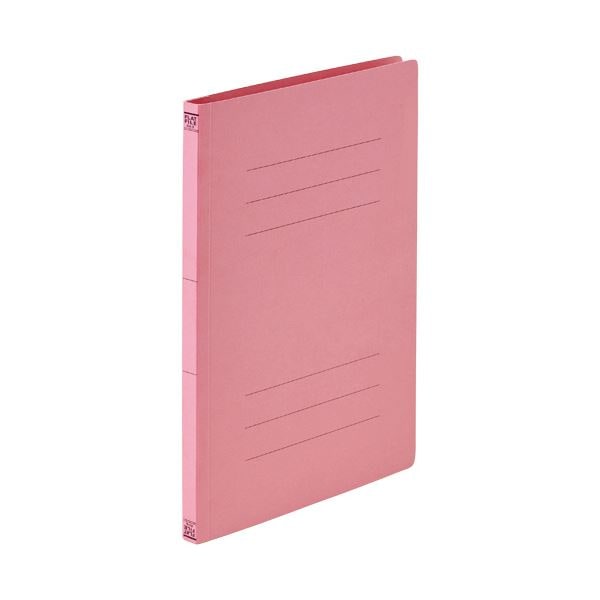 TANOSEEフラットファイル（エコノミータイプ） A4タテ 150枚収容 背幅18mm ピンク 1セット（200冊：10冊x20パック）