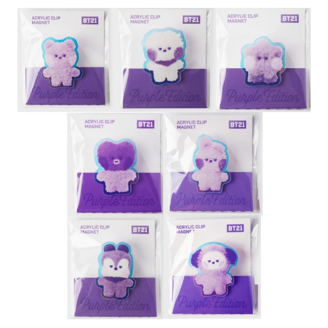 Purple of Wish Edition ミニニ アクリル クリップマグネット 7種の中ランダム3個