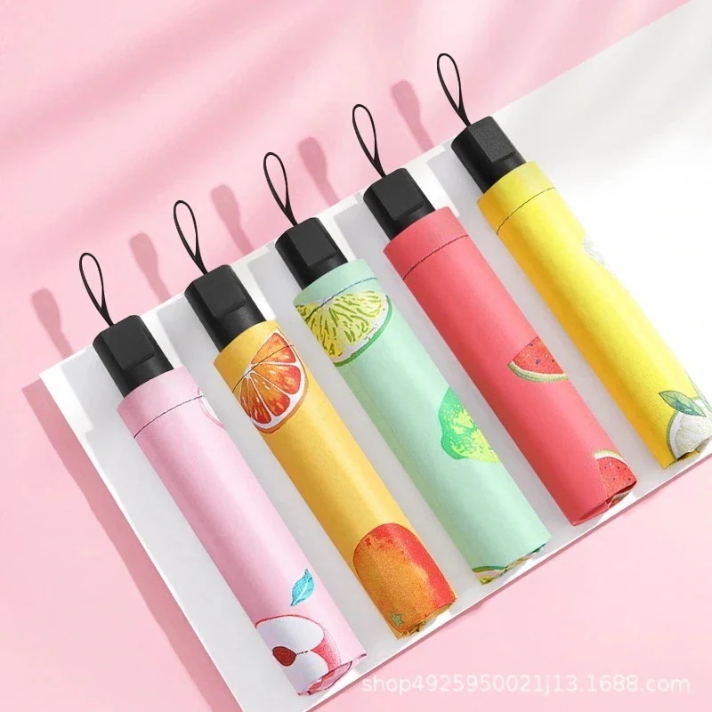 レイングッズ 晴雨兼用傘 折りたたみ 完全遮光 日傘 晴雨兼用日傘 日傘 uvカット 日除け 傘と果物の傘かわいい