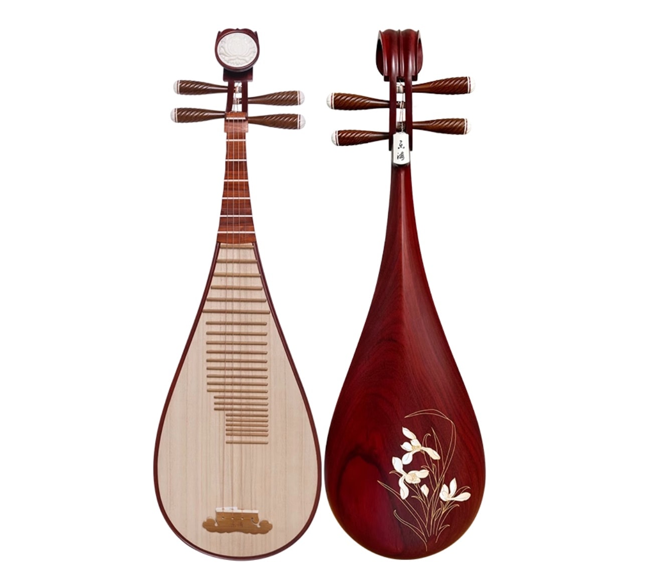 琵琶 アフリカ紫檀木の材質 プロの演奏 中国の弦楽器