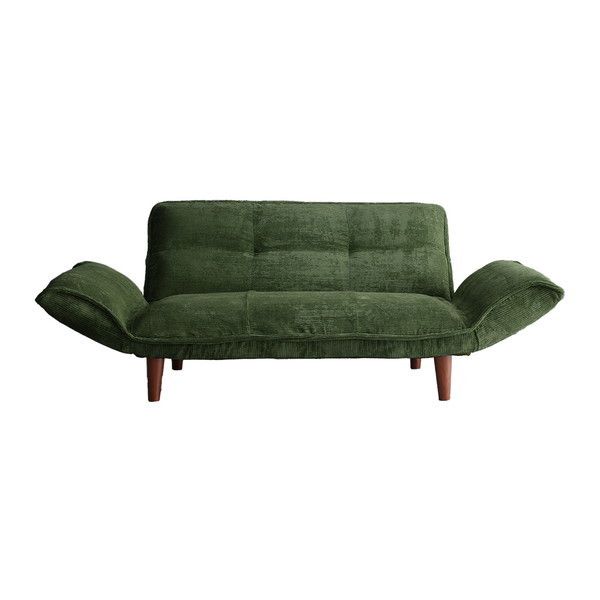 ホームテイスト SH-07-CDS 肌触りが良いコーデュロイソファ 2人掛け Qooliss-クーリス- グリーン メーカー直送