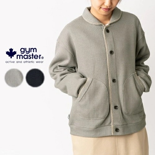 正規品 ローゲージ鹿の子ブランケットステッチカーデ G433746 03 グレー 05 ブラック