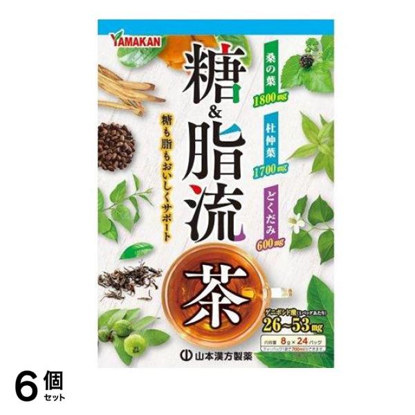 山本漢方製薬 糖脂流茶 8g× 24包 6個セット