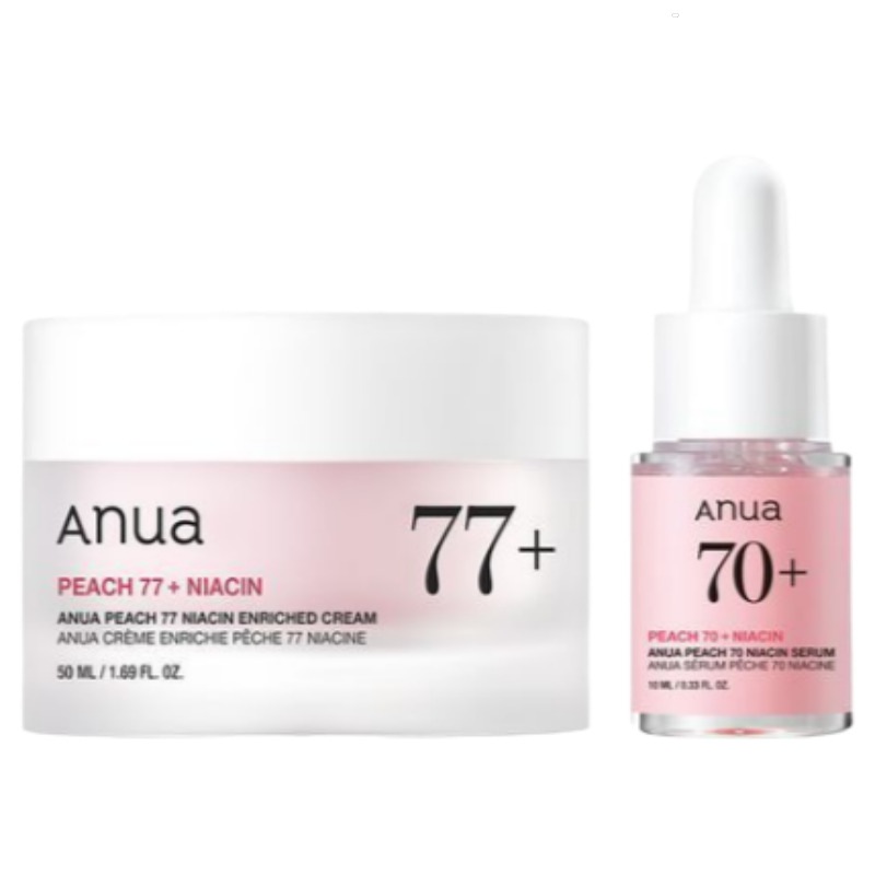 桃77 ナイアシン インリッチド クリーム 50ml 企画 （+桃 セラム 10ml）