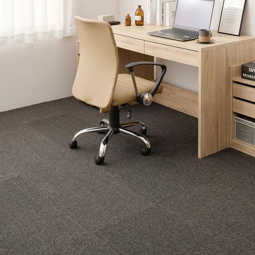 【メーカー直送品】萩原 【80枚組】グリップタイルカーペット LDY4000 約40×40cmBK ブラック