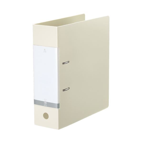 (まとめ) リヒトラブ(LIHITLAB) D型リングファイル A4S G2290-0 白 (×10セット)