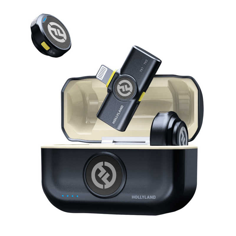 HOLLYLAND　Lark M2 with Lighting Plug(DuoShine Charcoal) ワイヤレスラベリアマイクロホンシステム　LM2Lighting（DuoSC） 10,434円