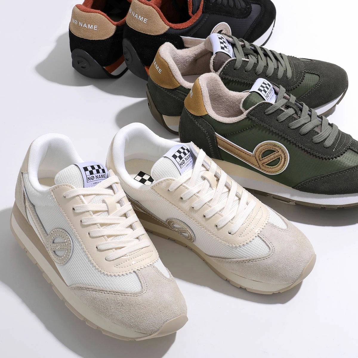 NO NAME ノーネーム スニーカー CITY RUN JOGGER シティー ラン ジョガー レディース ローカット スウェード ロゴ 軽量 シューズ 靴 カラー3色