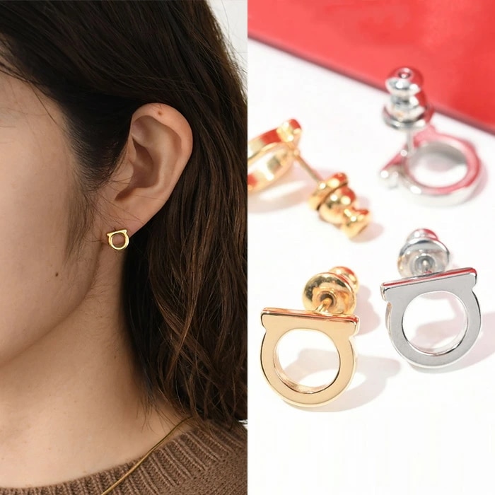 アクセサリー ガンチーニピアス(S) ピアス 760120 696432 696433 レディース ゴールド シルバー ガンチーニ シンプル