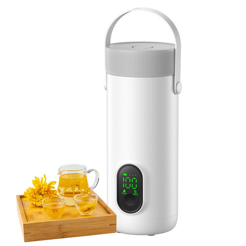 充電式電気ケトル 45℃・55℃・65℃・75℃・85℃・100℃ 350ml 家庭用・オフィス・外出 10分沸騰 12H保温 27000mAh 湯沸し器 電気ポット 304ステンレス鋼 カップラーメ 14,179円