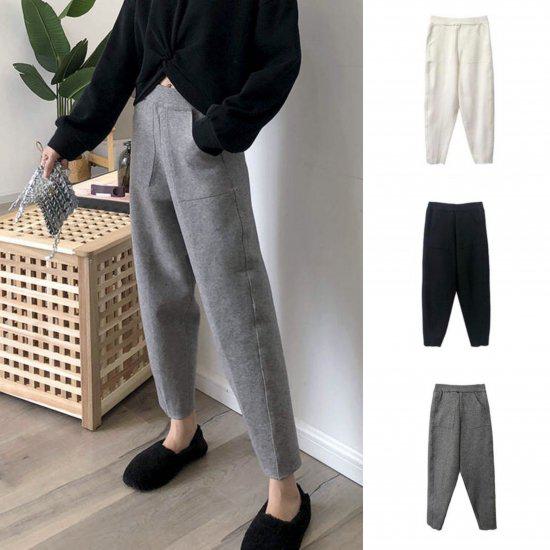 パンツ レディース おしゃれ テーパード ワンサイズ ハイウエスト グレー 大人 綺麗め きれいめ 韓国 シンプル 上品 高見え かわいい おしゃれ 無地 お出かけ デート ママ 旅行 ラフ 快適 リ