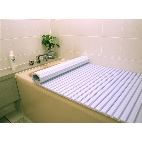 (6個セット) 風呂ふた 風呂フタ 80cm×160cm用 ブルー 軽量 シャッター式 巻きフタ SGマーク認定 日本製 浴室 風呂