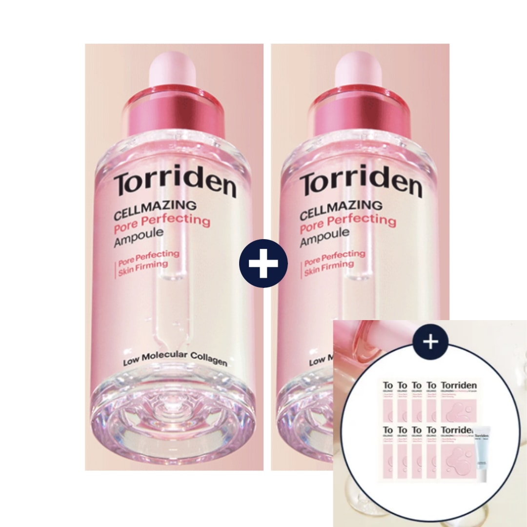 [SET] セルメイジング 低分子 コラーゲン 毛穴 弾力アンプル 30ml x 2個 (+ダイブイン セラム 10ml+毛穴 アンプル 20ml(2ml 10枚))