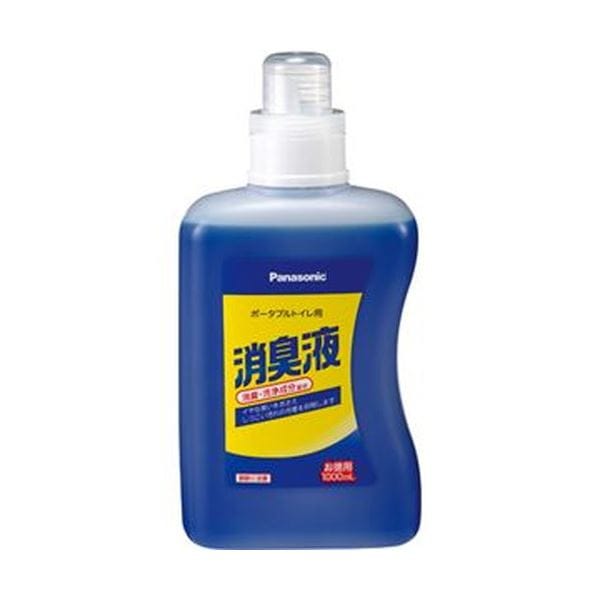 （まとめ）パナソニック エイジフリーポータブルトイレ用消臭液 青色タイプ 1000ml VALTBL1LB 1本(×10セット)