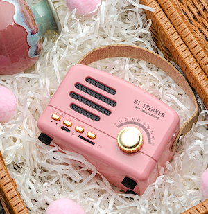 韓国 人気アンティークラジオ デザイン Bluetooth スピーカー ミニ インテリア 雑貨 小型