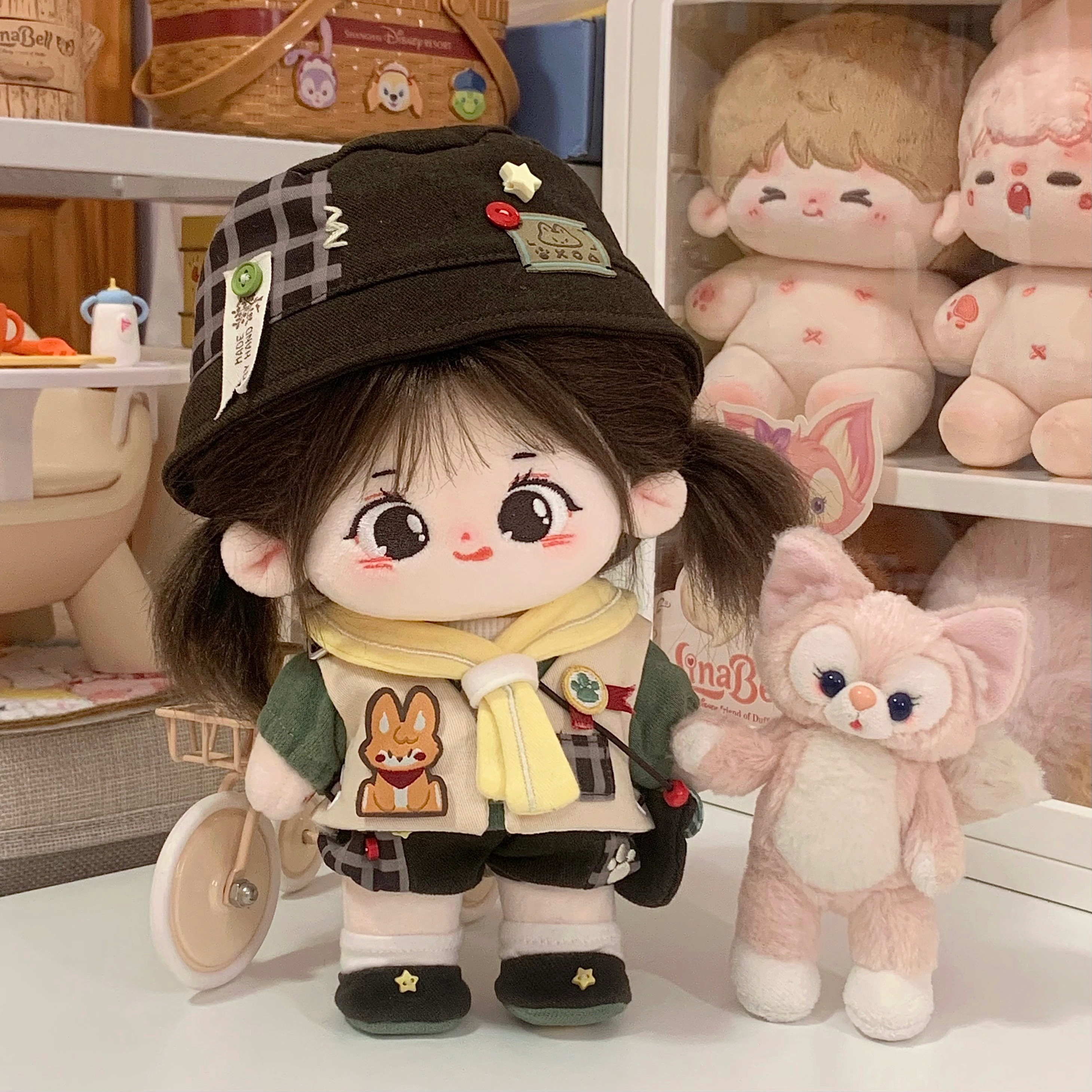 【激安本日限定】フルモデル Fox Li Fox Tu かわいい電動ロール 20cm コットン人形ベビー服限定30％割引