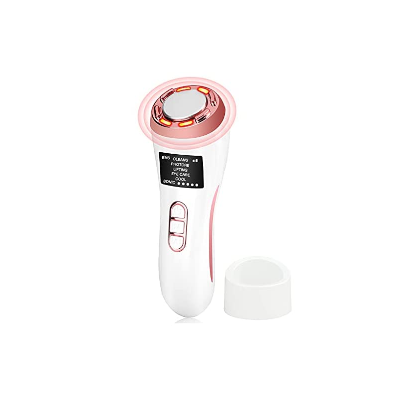 温冷美顔器 多機能美顔器 光エステ 超音波EMS 色光エステ 一台8役 目元 毛穴 小顔 保湿 口元