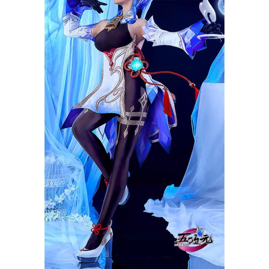 三分妄想　原神　コスプレ　甘雨　かんう　衣装セット　ウィッグ　靴　追加可