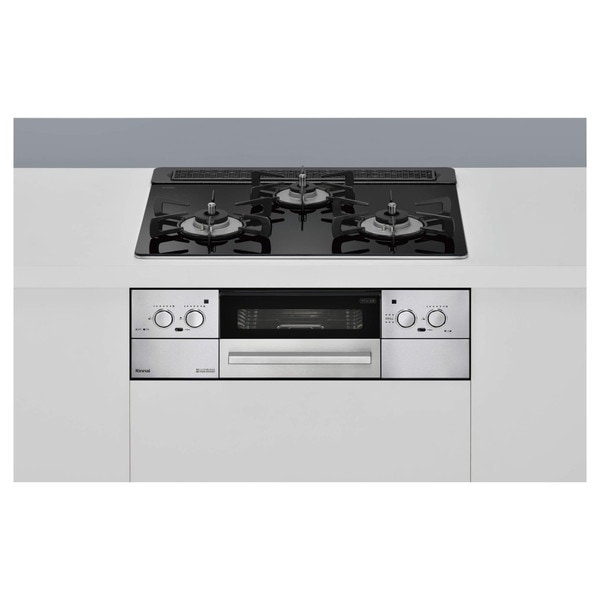 RHS31W32L1RASTW-13A ナイトブラック Lisse [ビルトインガスコンロ(都市ガス用両側強火力幅60cm)]