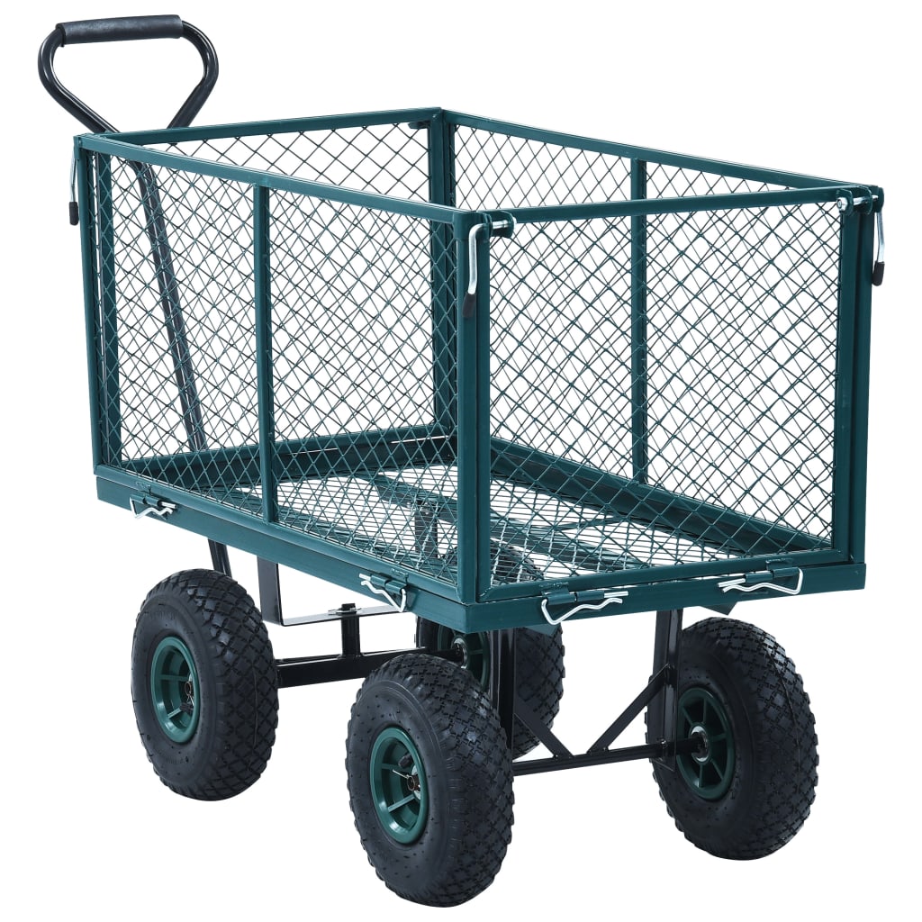 ガーデンハンドトローリー 手押し車 グリーン 350kg
