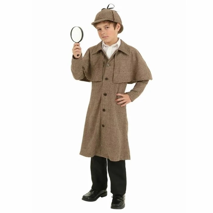 人気商品再入荷ハロウィン 衣装 キッズ 子供用 探偵 推理家 ハロウィン 仮装 ジュニア 子ども コスチューム パーティー イベント用品 コスプレ衣装 文化祭 学園祭 クリスマス 名探偵 犯人を捕