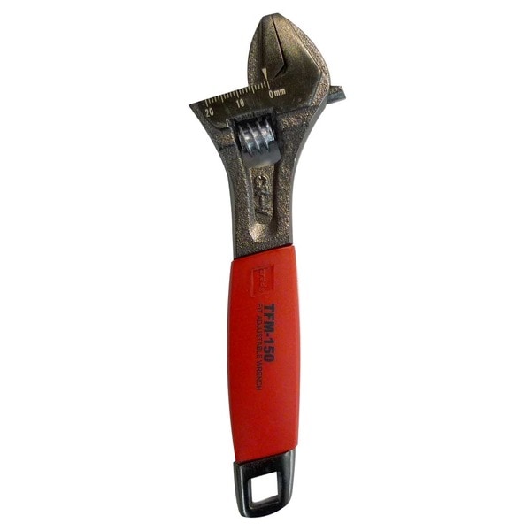 （まとめ）TRAD フィットモンキーレンチ/作業工具 (150mm) 目盛付き TFM-150 (業務用/DIY用品/日曜大工/スパナ)(×30セット)