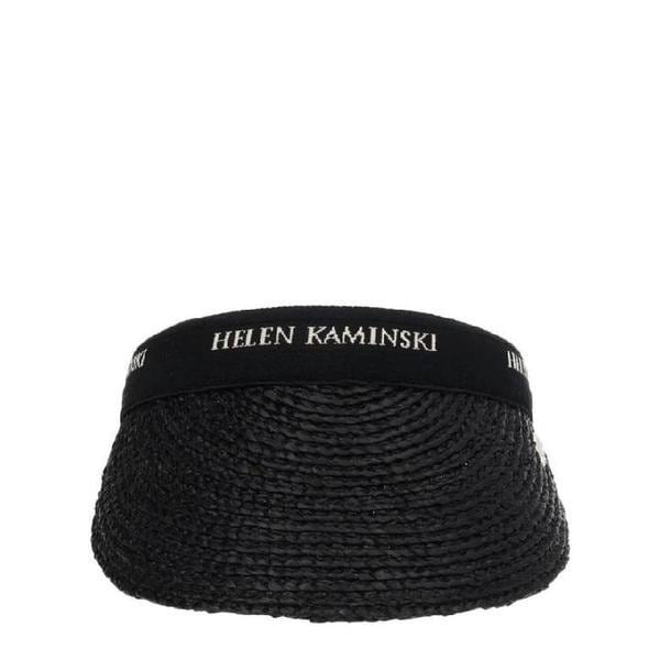 ヘレンカミンスキー ホワイト 8 ロゴ バイザー ハット HAT52204 CHARCOALBLACKLOGO TP97135851