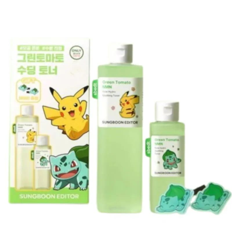[25SS/新作](+フシギダネ ヘアピン+120g追加贈呈)グリーントマトNMN ポアハイドロスージングトナー 350g 企画セット #ポケモンエディション #毛穴ケア 5,209円