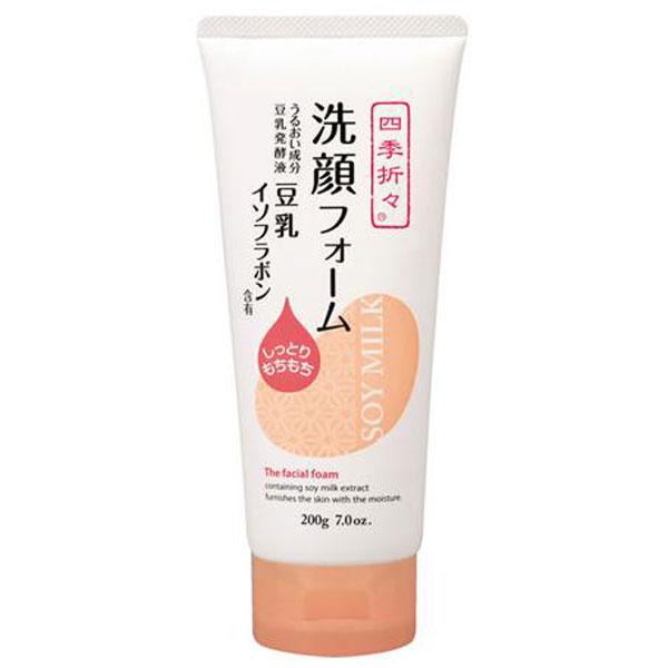熊野油脂 四季折々 豆乳イソフラボン 洗顔フォーム 200g 36本セット 【ケース販売】