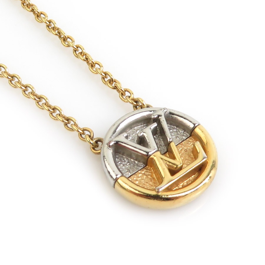 ルイ ヴィトン LOUIS VUITTON ネックレス コリエ LtoV ネックレス メタル ゴールド×シルバー ユニセックス M69643 h31210i