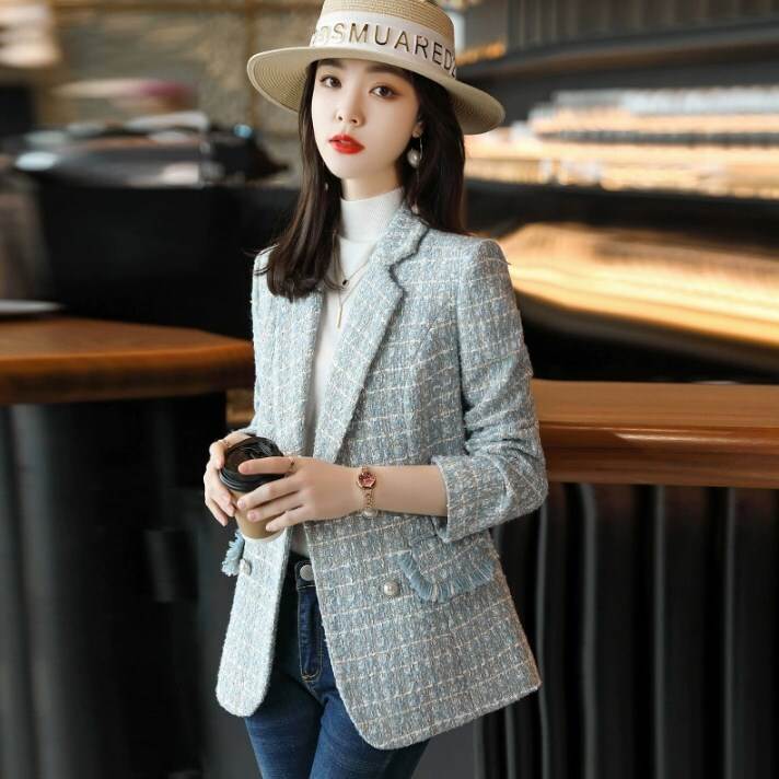 アウター ジャケット スーツ テーラードジャケット ショート丈 長袖 襟なし 前開き ポケット