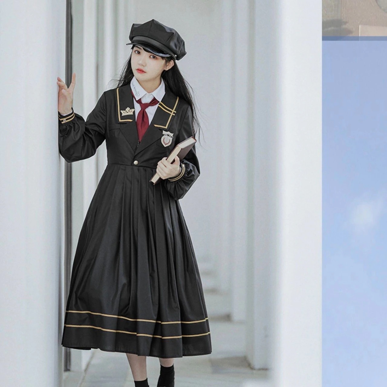 学院風秋冬スカートis超仙学生jk制服日系長袖スタイルの甘い可愛いワンピースloliaロリタ
