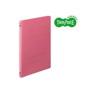 （まとめ）TANOSEE フラットファイル バインダー 2穴 E A4タテ 150枚収容 ピンク 10冊入×20パック