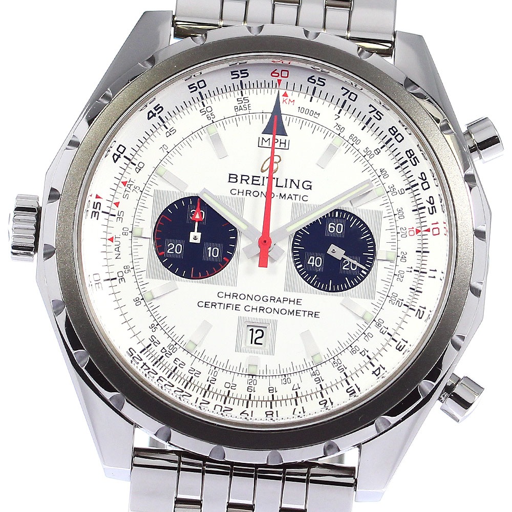 ブライトリング BREITLING A41360 クロノマチック デイト 自動巻き メンズ 極美品 _799140【中古】