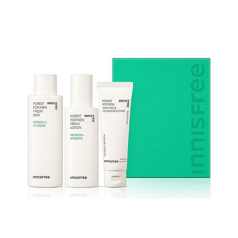 フォレスト フォーメン フレッシュスキンケア スキン180ml + ローション140ml + シェービング&クレンジング品50gセット(メンズビューティー/男性基礎化粧品/男性スキンケア