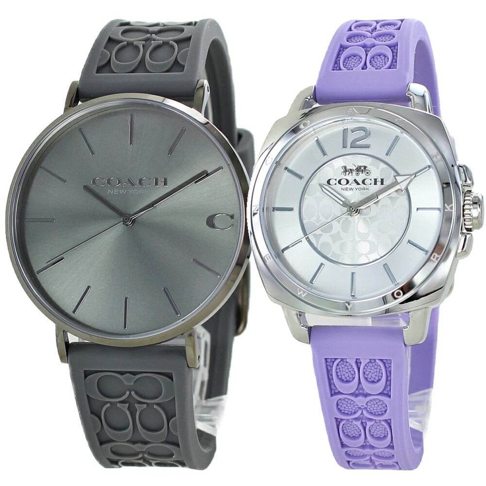ペア カップル 大人 コーチ ペアウォッチ 腕時計 手表 メンズ レディース 柔らかい シリコンベルト ペアギフト おすすめ 夫婦 両親結婚祝い ブランド 時計 シンプル 誕生日 結婚記念日 ポイント