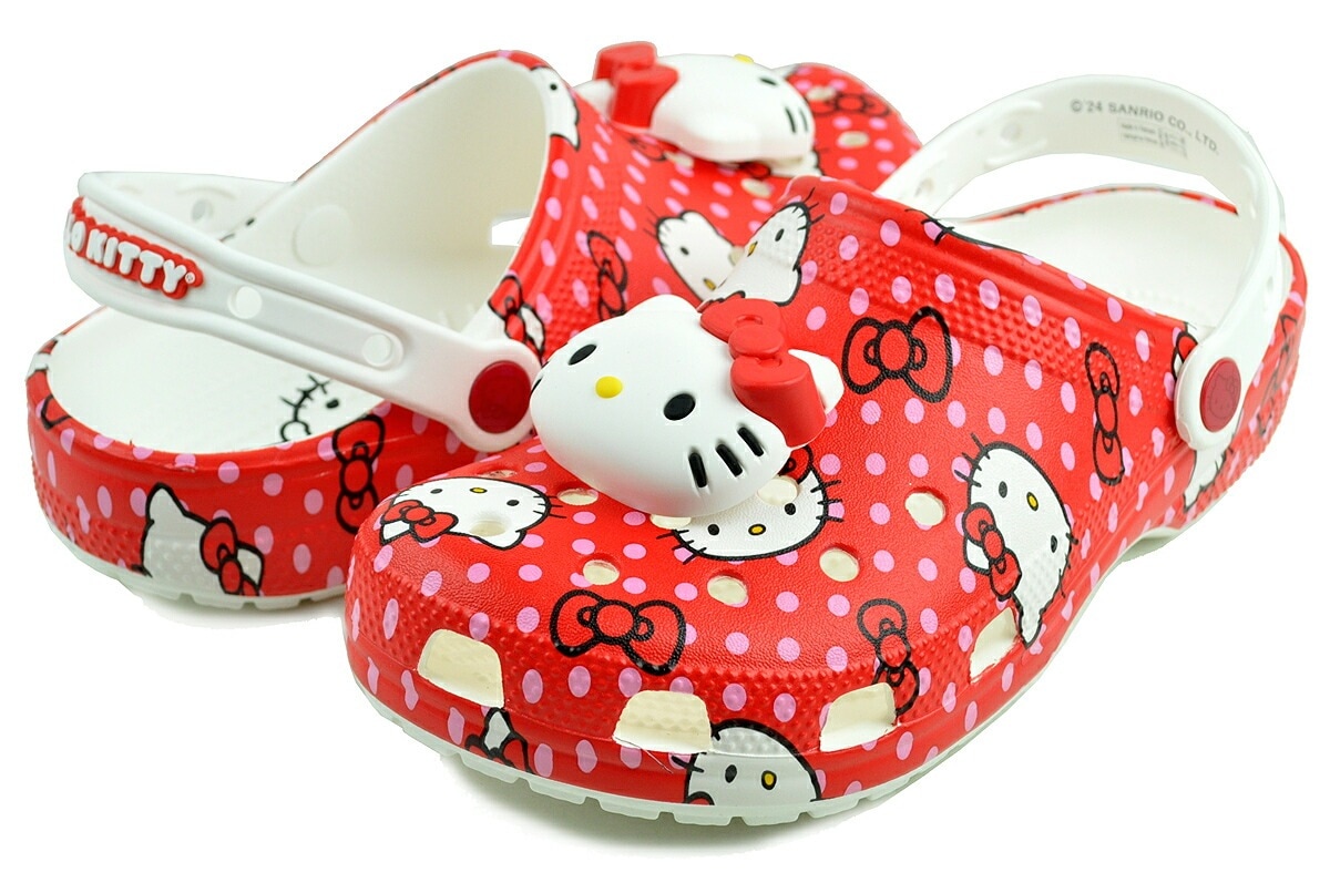 ハロー キティ レッド クラシック クロッグ マルチ サンダル サンリオ 210575-90h