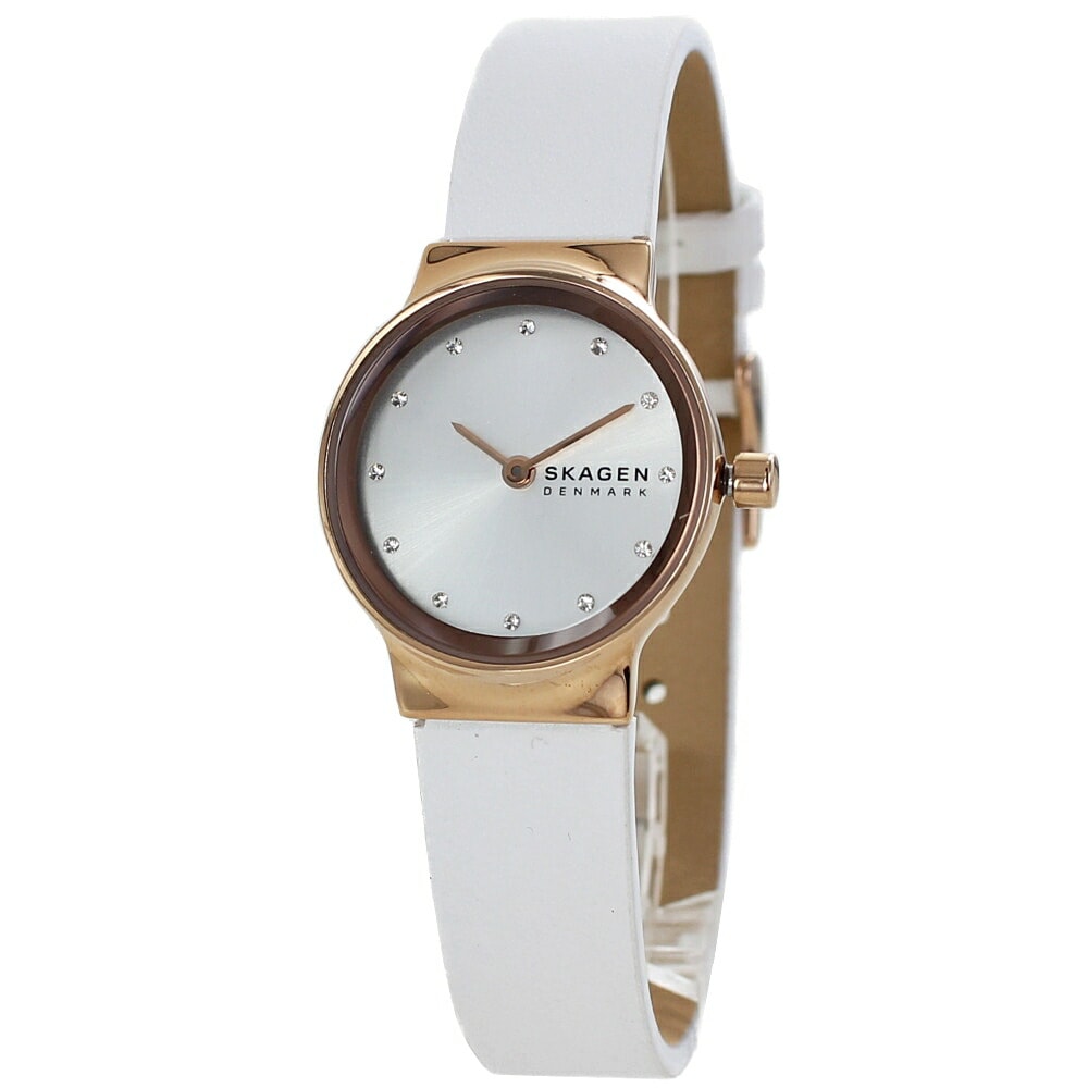お祝い返し お返し ギフト 腕時計 手表 スカーゲン レディース 時計 誕生日プレゼント贈り物 お礼 女性 彼女 女友達 母親 レザーウォッチ ホワイト ポイント消化