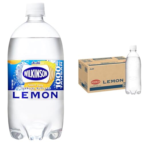 【セット買い】アサヒ飲料 ウィルキンソン タンサン レモン 炭酸水 1000ml×12本 [炭酸水] + 【Amazon.co.jp限定】 アサヒ飲料 MS+B ウィルキンソン タンサン レモン ラベ
