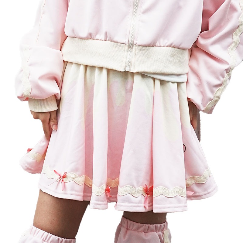 ベリーバニー スカート ミニ丈 原宿 原宿系 ファッション ポップ パステル ファンシー バニー うさぎ ピンク jr-pysk-01