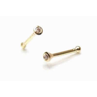 24金ジュエルノーズスタッド 20ゲージ 20G 本物の24金ゴールド K24 鼻ピアス プレゼント 高級 ボディピアス メンズ レディース 純金 ギフト 誕生日 記念日 24k-jnstxxxxx