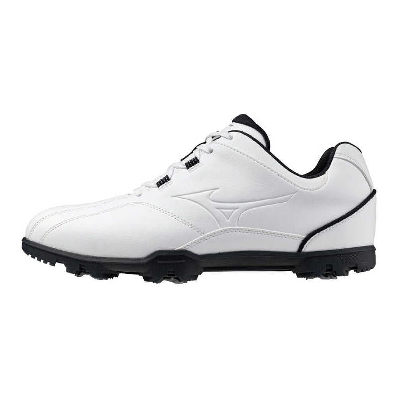 ミズノ　ゴルフシューズ ジーエムスタイル ワイド ST ［メンズ/25.0cm/幅：4E］ ホワイト×ホワイト　51GQ2551